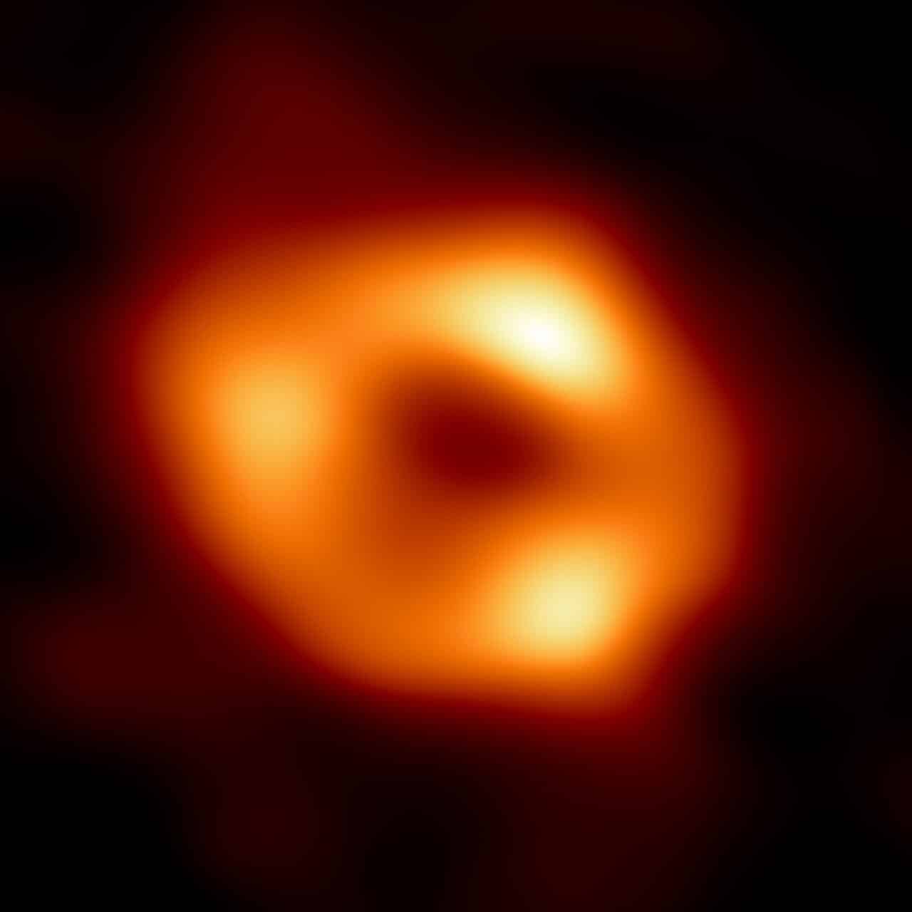 The supermassive black hole in the center of our Milky Way galaxy: Sagittarius A*. Credit: Event Horizon Telescope Collaboration